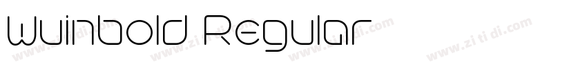 Wuinbold Regular字体转换